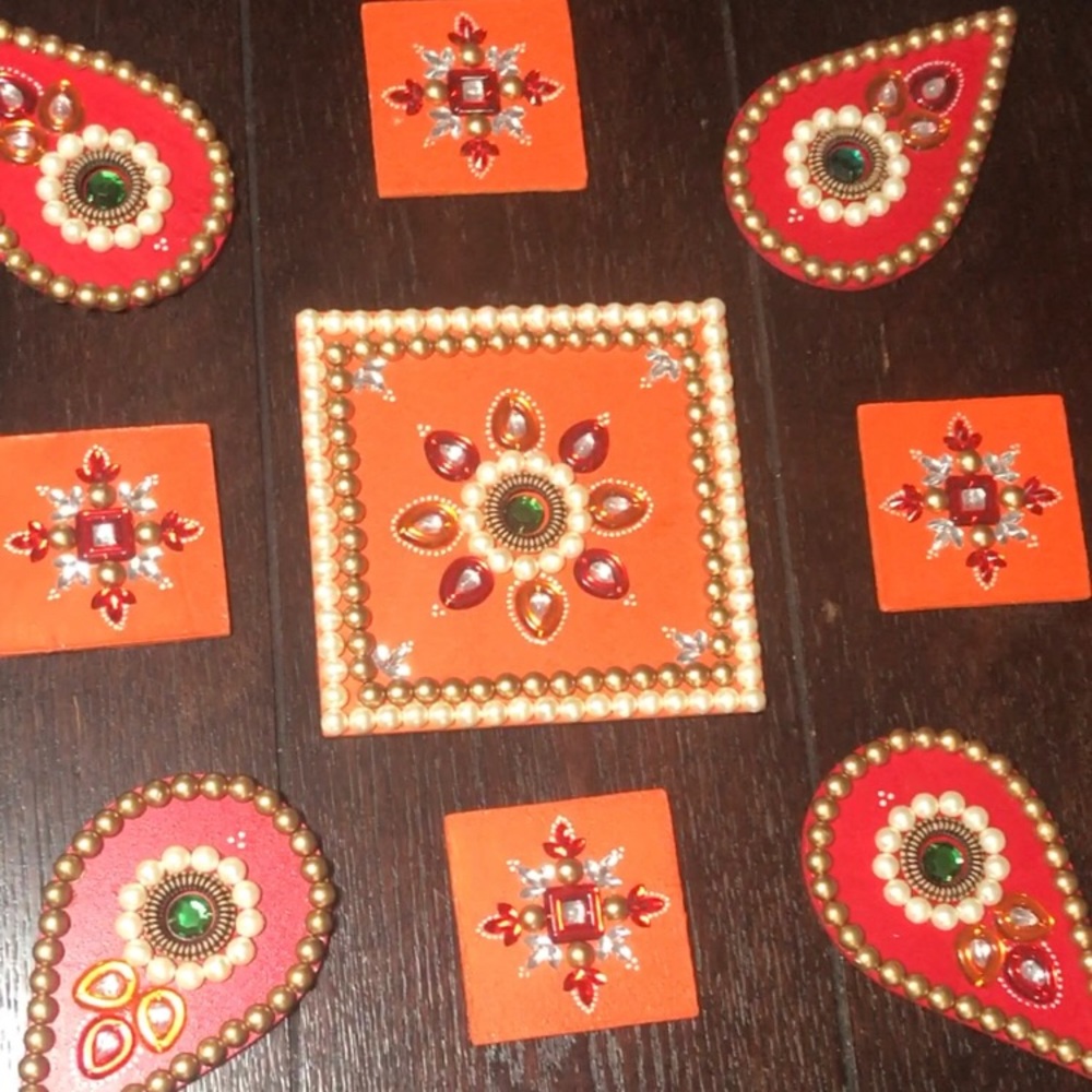 Diwali rangoli stencils